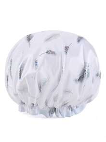 Double-Layer Shower Cap, Home Bath Head Cover For Women, Winter Bathing Cap, Children's Hair Cover, Kitchen Oil-Proof Hair Mask, Ear-Protecting - Basic model - View 2