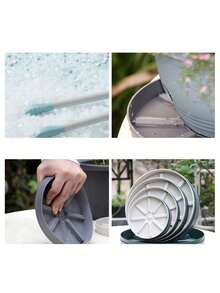 Breathable Flower Pot Tray, Round Root-Controlling Anti-Rot Pot Bottom Tray, Movable Water-Catching Tray - Multicolor - View 3