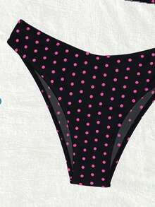 Bộ bikini hai mảnh chấm bi dành cho nữ, kiểu dáng nghỉ mát biển, thích hợp cho mùa xuân/hè. - Nhiều màu - Xem 7