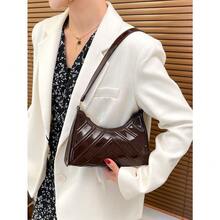 Artificial Patent Leather  Bag - 巧克力棕 - 查看 4
