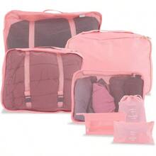 ¡RecomendadoSet De 7 Bolsas Organizadoras Para Equipaje De Gran Capacidad (rosa)- # 17006002361703010502 # ¡Top de Temporada - Menta - Ver 2