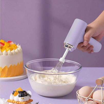 Wireless Electric Hand Mixer, Small Handheld Milk Frother, Baking Whisk, Ideal For Halloween & Christmas Gifts