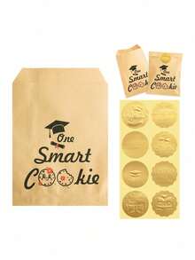 24 túi giấy Kraft tốt nghiệp năm 2025 kèm sticker, túi quà tặng, đồ trang trí tiệc tốt nghiệp. - Nhiều màu - Xem 7