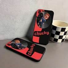 Diseño de muñeco  sobre un póster de vinilo. Esta elegante funda es compatible con Samsung, Apple, OPPO, , etc. Fabricada en TPU flexible, resistente a golpes y arañazos, ofrece una excelente protección contra caídas y un agarre cómodo. Es un regalo ideal para familiares, amigos y seres queridos, ideal para festivales, San Valentín, envíos rápidos, fundas para hombre, celulares y accesorios. - Negro - Ver 7