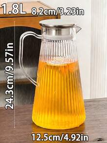1 Bình đựng nước dung tích lớn, thiết kế sọc, kèm nắp và tay cầm. Dễ dàng vệ sinh và hoàn hảo để phục vụ trà đá, đồ uống nóng và lạnh, và nước ép. Lý tưởng cho nhà hàng, khách sạn và nhà bếp gia đình. - Nhiều màu - Xem 13