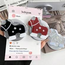 Soporte magnético para teléfono con diseño de unicornio estrellado brillante, soporte de escritorio perezoso con diseño de dibujos animados lindo compatible con Magsafe - Multicolor - Ver 3