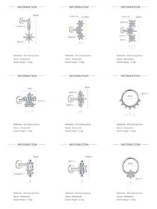 1Pc 925 Sterling Silver Moissanite Fashion Eight-Pointed Star Stud Earring Hypoallergenic Pure Silver Flat Back Cartilage Helix Piercing Suitable For Women'S Daily Wear, Parties, And Banquet Occasions - Silver - View 10