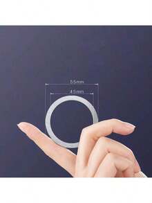 1-Pack Magnetic Adapter Ring For Non-Magnetic Phones: Universal Sticker To Enable Wireless Charging & Secure Car Mount Holder Compatibility. - Multicolor - View 4