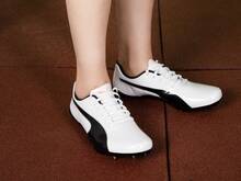 Puma Track & Field Elite Prep Sprint 2 Men/Women's Professional Competition Training Spikes, 194934-01 - Puma White - Black - Magma Red - View 9