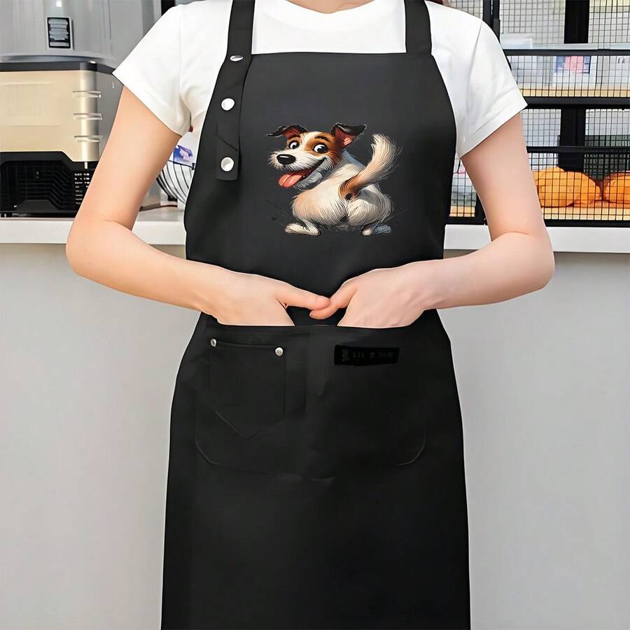 1 Piece, Polyester Apron - Durable Polyester Fabric Apron - Suitable For Home Cooking, Restaurants, Food Carts, Aprons, And Food Service Attire - AZX0001 - Xem 1