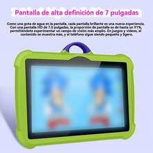 ¡RecomendadoTableta Android Para Niños, Bluetooth, Wifi, Batería Larga,¡Top de Temporada - Verde - Ver 10