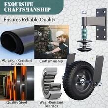 8 " Spring Loaded Gate Caster Heavy Duty Gate Wheel For Metal Gates Wooden Gates - Black - View 11