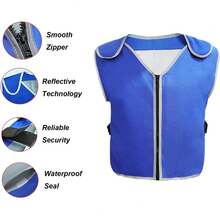 ¡RecomendadoChaleco de hielo, chaleco refrescante para hombres y mujeres con 26 paquetes de hielo, chamarra reflectante y ajustable, chalecos de hielo con 6 bolsillos para trabajar en clima cálido¡Top de Temporada - 1 - Ver 2