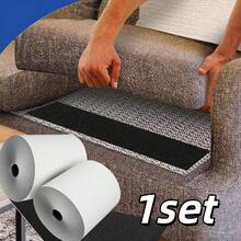 2卷重型魔术贴防滑沙发垫胶带强力粘合紧固件胶带粘性尼龙贴纸粘贴条 - 彩色 - 查看 2