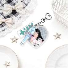 K-Pop Stil, MINJU, YUNAH, WONHEE, IROHA, MOKA, Leuchtstab, Acryl Schlüsselanhänger Anhänger, personalisierter Auto/Karten/Tasche Charm Accessoire, geeignet für Männer/Frauen, Weihnachten, Halloween, Urlaubsgeschenk. - Verschiedenfarbig - Übersicht 6