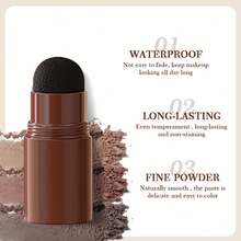 J·FOCUS 1支5克棕色发际线粉扑管（空粉扑管），腮红棒空管，化妆粉棒管包装，化妆品可填充粉扑管 - 棕色 - 查看 7