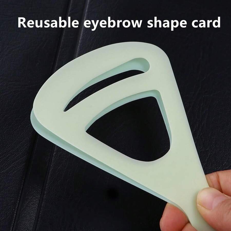 2 Pcs Eyebrow Stencils, Reusable Eyebrow Template Eyebrow Guide Eyebrow Shaping Kit, 2 Styles Eyebrow Stencil Eyebrow Stamp With Handle Eyebrow Positioning Tool