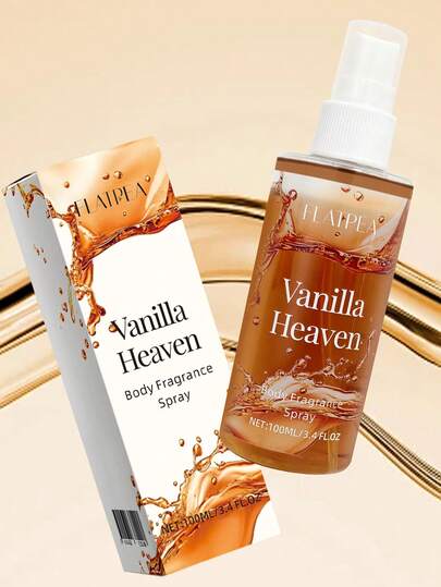 1瓶100毫升香草香氛喷雾，香草天堂香型，空气清新剂，除臭剂，夏季空气清新喷雾，时尚配饰，酒店及家居装饰，婚礼，旅行，节日，情人节，感恩节，礼物，生日礼物