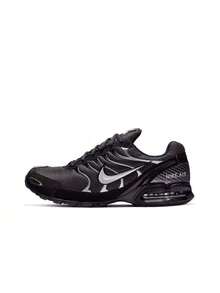 Nike Air Max Torch 4 Lace-Up Fabric & Synthetic Leather Cushioned Durable Breathable Low-Top Casual Running Shoes, Men, Black & Silver - Black Silver - View 16