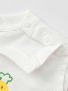 Balabala Baby Sleeveless Tank Top, Cute Design, Lightweight & Breathable Summer Outfit 2026 - Original White - View 2