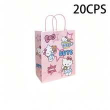 Sanrio 5/10/20pcs Cute Cartoon Hello Kitty Gift Bags, Birthday Valentine's Day Gift Bags, Fashionable Adorable Gift Packaging Bags Tote Bags - Multicolor - View 10