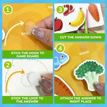 beartale 幼儿主题忙碌书套装，工具/旅行/购物角色扮演活动书，魔术贴互动学习玩具，学前蒙特梭利教学辅助工具 - 彩色 - 查看 6