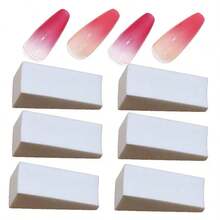 100pcs Set With Pen, Mini Tofu Sponge Nail Art Tools, Gradient Tie Dye Blush, Metal Nail Clips - Multicolor - View 7