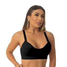 Reinforced Bra, Double Comfort With Reinforced Elastic And Elegance!! 127 - Black - View 5