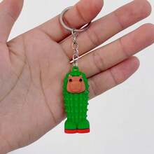 1个木制简笔画人物吊坠，热门国外版经典山海经，奇趣抽象钥匙扣 - 彩色 - 查看 17