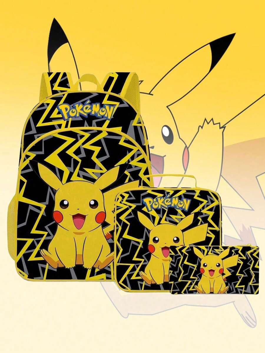 3D Printed Cartoon Pet Monster Pattern, Suitable For Elementary School Backpacks, Lunch Bags, Pencil Cases, Etc. - Multicolor - View 1