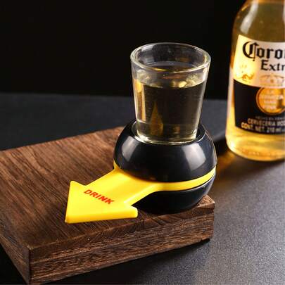 Funny Arrow Drinking Game Toy, Simple Operation, Party Entertainment, Lightweight And Portable, Punishment Pointer Pointing At The One Who Needs To Take A Sip, Exquisite Design, Compact And Novel, Suitable For Dinners, Events, Parties, Social Gatherings, Fashionable Game Accessory, Novelty Item, High-Quality Game, Portable Design, Game Accessory, Party Prop, Adult Game, New Year, Easter, Ramadan, Party Events And Social Occasions