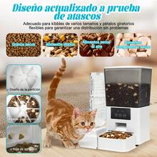 Alimentador Automático para Mascotas 2 en 1 WiFi - Dispensador de 5L + Bebedero de 500ml, Control Remoto por App para Perros y Gatos - 5L - Ver 3