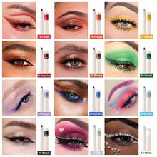 YOUNG VISION 1pc Colorful Pearl & Matte Eyeliner Gel Pencil, Waterproof Eyeshadow Pencil, Smooth Rotatable Eyeliner Pencil, Eyeshadow For Daily, Holiday, Party, Valentine's Day, Stage, Cosplay, Portable Eye Makeup - 彩色 - 查看 5