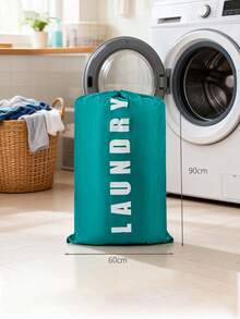Large Capacity Drawstring Laundry Bag, Washable, Thick Material, Suitable For College Dorm, Travel And Gym To Store Dirty Clothes, Extra Large Travel Dirty Clothes Storage Bag, Travel Accessories Storage, Daily Home Storage. Laundry Bag, Essential For Dorm, Essential For College. - Multicolor - View 18
