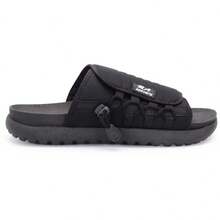 Asuna 3.0 Casual Polyester Lace-Up Outdoor Slippers - hitam dengan sol hitam - View 1