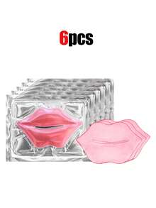 12片装粉色水晶唇膜，保湿、丰盈、滋养，赋予唇部珍珠般光泽和柔滑质地，去角质、补水、抗干燥、滋养双唇、唇部睡眠面膜 - 粉色 - 查看 8