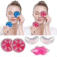 5pcs Reusable Gel Ice Eye Mask, Cooling Gel Pads To Relieve Eye Fatigue And Stress - Multicolor - View 1