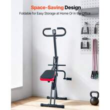 Kniebeugenmaschine für tiefe Kniebeugen zu Hause, klappbares Trainingsgerät, Gesäßtrainer mit 12-stufigem einstellbarem Widerstand, Heimtrainingsgerät für Gesäß und Beine, Glute Machine - 12-stufiger Hydraulik-Widerstand, neutrale Farbe - Übersicht 7