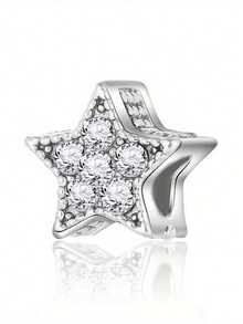 Fashionable Five-Pointed Star Rhinestone DIY Pendant As A Special Gift For A Friend - Multicolor - View 2