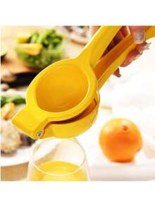 1pc Portable Aluminum Multi-Function Citrus Juicer - Efficient Manual Lemon Squeezer With Easy-Squeeze Design, Non-Slip Handle, Easily Extract Citrus Juice Without Electricity, Space-Saving Kitchen Gadget For Fresh Juice Lovers, Kitchen Accessory, Home Supplies - Multicolor - View 3