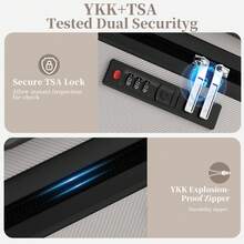 Bộ vali 5 món có nhiều màu sắc khác nhau, được làm từ chất liệu ABS, có khóa số và bánh xe đa hướng êm ái. Sản phẩm phù hợp cho các chuyến công tác, hành lý xách tay và các chuyến đi học tập. - trắng - Xem 6