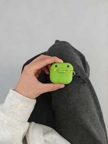 1 pieza Estuche para auriculares Bluetooth, estilo Jiji de boca grande, adecuado para AirPods4, también se adapta a los estuches de AirPods3 y Apple Pro2. Estuche protector de silicona para auriculares/Caja de auriculares/Tanque de aire para auriculares con correa para el cuello y correa para teléfono móvil, Estuche de batería portátil, Aeropuerto, Estuche para auriculares, Adecuado tanto para hombres como para mujeres (Universal) - Auriculares + mosquetón - Ver 4