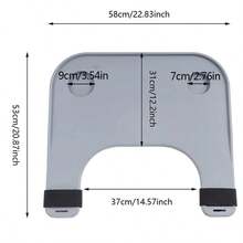 Wheelchair Tray Table With Cup Holder Removable Wheelchair Desk Lap Tray Table - Grey - View 3