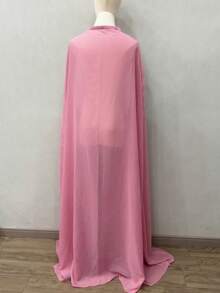 1 pieza Capa larga de novia de gasa, poncho versátil para cosplay, longitud de 150 cm - Multicolor - Ver 26