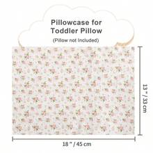 100% Jersey Knit Cotton Toddler Pillowcase 11x18 Envelope Closure 2 Pack Soft Moisture Wicking For Soft Sleep - Pink Rhododendron - View 3