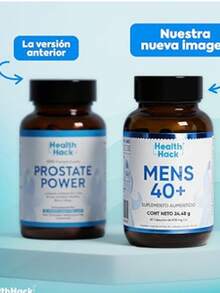 Health Hack Prostate Power | Suplemento Avanzado para la Salud de la Próstata | Fórmula Natural con Semilla de Calabaza, Ciruelo Africano, Granada, Licopeno, Zinc y Vitamina D - Caqui - Ver 5