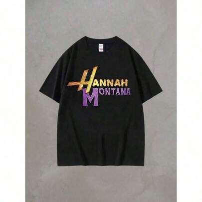 Unisex,2026 Hannah Montanas Pure Cotton Tee Japanese Men T-Shirts 2000s Anime Unisex Clothes Black AutumnWinter T-Shirts With Colorful Vintage Prints, A Great Gift Option;Hooded Sweatshirts, Fun And Stylish Vintage-Style Hoodies For Boys;Children's Clothing, Girls' Clothing, Teenagers' Clothing, Girls' Apparel, Girls' Fashion, Girls' Outfits, Teenage Girls' Clothing, Fast Shipping Tops (For Women And Men), New Year's Outfits, Matching Family T-Shirts, New Year's Gifts.Anime Shirt Graphic Tee Gifts For Men Shirts Graphic Funy T Shirt.