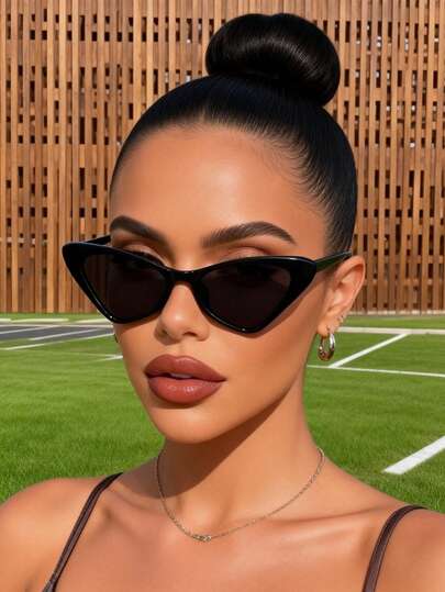 1pc Leopard Plastic Geometric Full Frame Ins Style Women Fashion Glasses For Daily Life Street-Photography Musical Festival Weekend Outfit Appointment Outfits Fashion Accessories Suitable For All Face Shapes