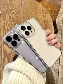 5个/包 TPU 软透明手机壳，兼容 17/17 Pro/17 Pro Max/Air，舒适防震，抗黄变 - 無色 - 查看 6