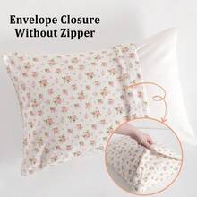 100% Jersey Knit Cotton Toddler Pillowcase 11x18 Envelope Closure 2 Pack Soft Moisture Wicking For Soft Sleep - Pink Rhododendron - View 4
